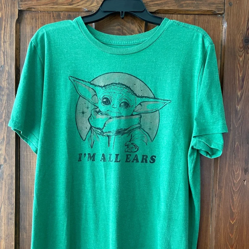 Star Wars I’m All Ears. Tod’s Green Tee Shirt XL - Picture 1 of 4